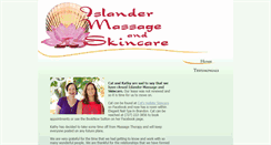 Desktop Screenshot of islandermassageandskincare.com